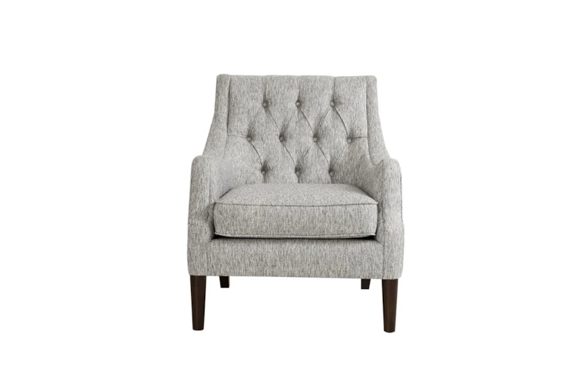 Qwen Grey Tufted Accent Arm Chair - 360