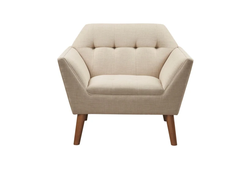 Newport Beige Lounge Arm Chair - 360