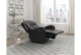 Brentwood Black Faux Leather Manual Recliner - Room