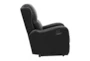 Brentwood Black Faux Leather Manual Recliner - Side