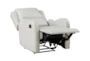 Brentwood Stone Faux Leather Manual Recliner - Detail