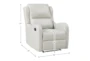 Brentwood Stone Faux Leather Manual Recliner - Detail