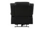 Foster Black Faux Leather Power Lift Recliner - Back