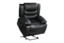 Foster Black Faux Leather Power Lift Recliner - Detail