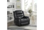 Foster Black Faux Leather Power Lift Recliner - Room