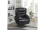 Foster Black Faux Leather Power Lift Recliner - Room