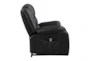 Foster Black Faux Leather Power Lift Recliner - Side