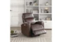 Driggs Brown Faux Leather Power Lift Recliner W/USB - Room