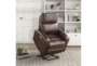 Driggs Brown Faux Leather Power Lift Recliner W/USB - Room