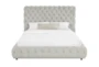 Fiona Grey King Upholstered Bed - Signature