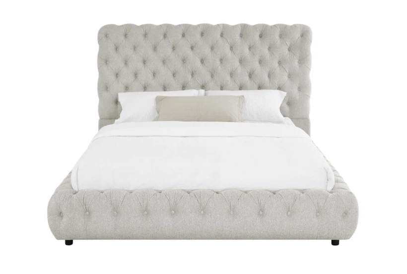 Fiona Grey Queen Upholstered Bed - 360