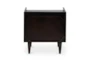 Lucian Black 1-Drawer Nightstand - Back