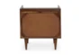 Lucian Brown 1-Drawer Nightstand - Back