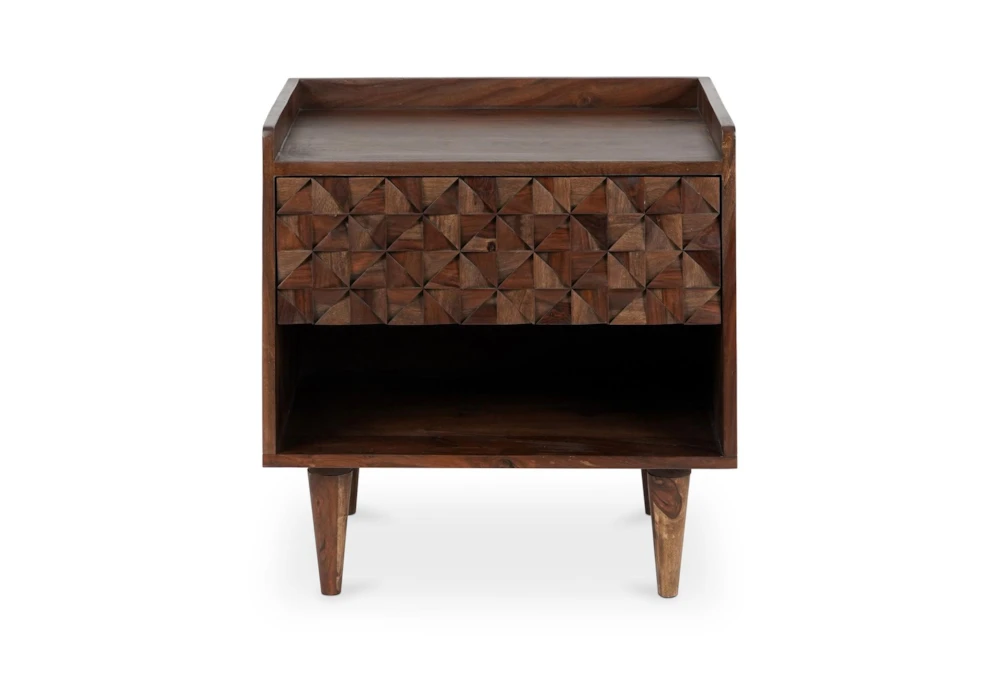 Lucian Brown 1-Drawer Nightstand