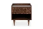 Lucian Brown 1-Drawer Nightstand - Signature