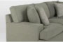 Arliss Foam 93" Green Weave Sofa - Detail
