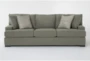 Arliss Foam 93" Green Weave Sofa - Signature