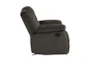 Magnus Brown 79" Reclining Console Loveseat - Side