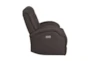 Rosalie Brown Power Recliner With USB - Side