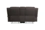 Rosalie Brown 71" Manual Reclining Console Loveseat - Back