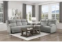 Rosalie Grey 71" Power Reclining Console Loveseat With USB - Room
