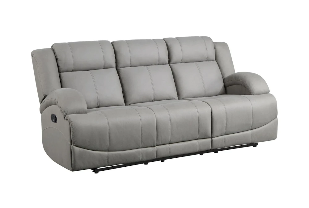 Rosalie Grey 82" Manual Reclining Sofa