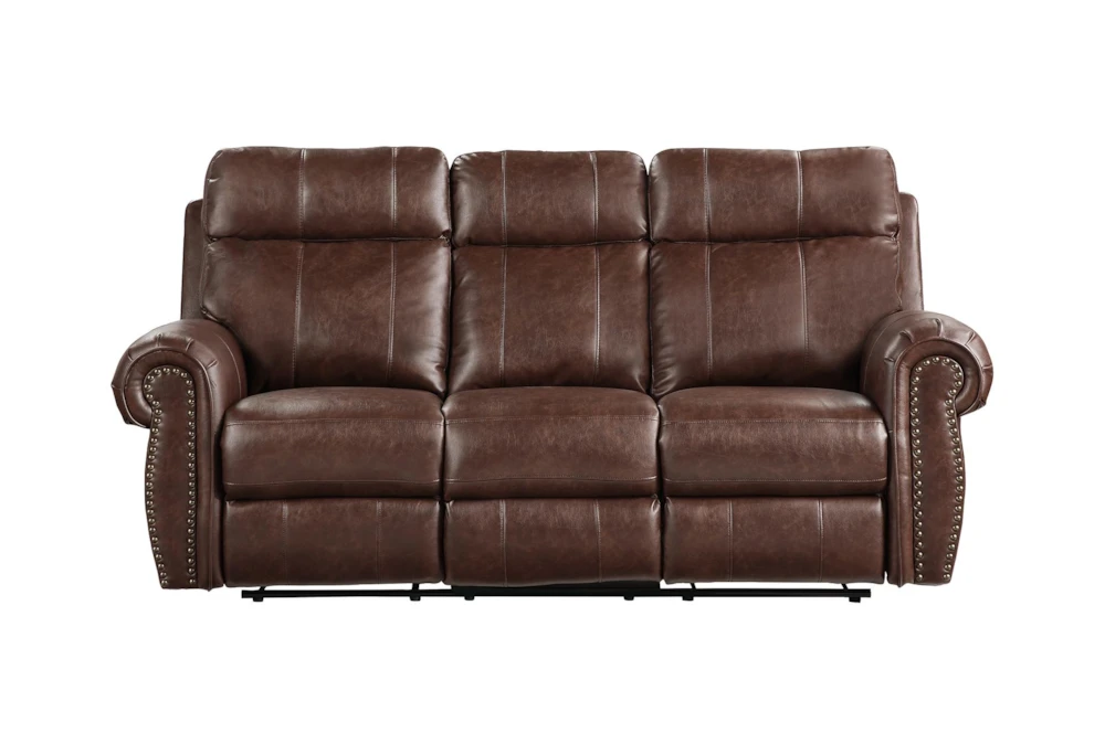 Spivey Brown 83" Power Reclining Sofa With USB
