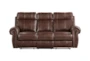 Spivey Brown 83" Power Reclining Sofa With USB - Front