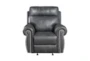 Spivey Grey Manual Glider Recliner - Front