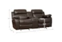 Cameron Brown 78" Reclining Console Loveseat - Detail