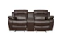 Cameron Brown 78" Reclining Console Loveseat - Front