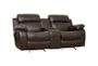 Cameron Brown 78" Reclining Console Loveseat - Signature