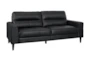 Anslee Black 76" Leather Sofa - Signature
