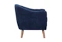 Kyrie Blue Accent Chair - Side