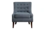 Flett Blue Accent Chair - Front