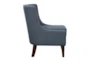 Flett Blue Accent Chair - Side