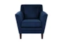 Verona Navy Blue Accent Chair - Front