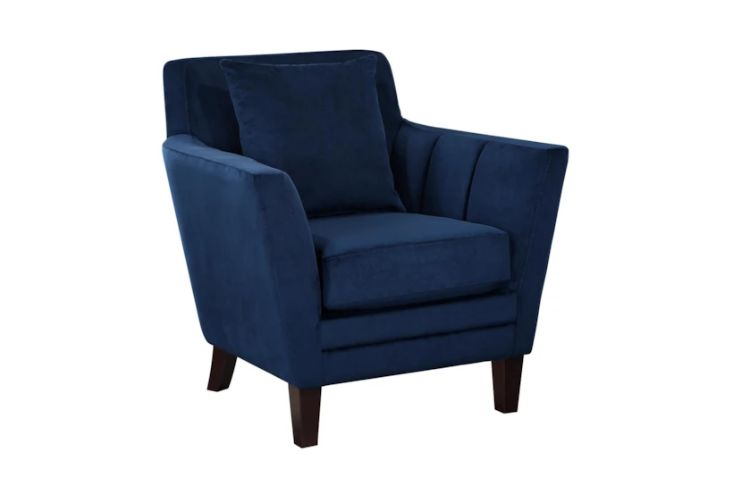 Verona Navy Blue Accent Chair - 360