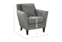 Verona Grey Accent Chair - Detail