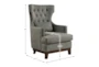 Lapis Grey Accent Chair - Detail