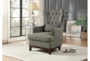Lapis Grey Accent Chair - Room