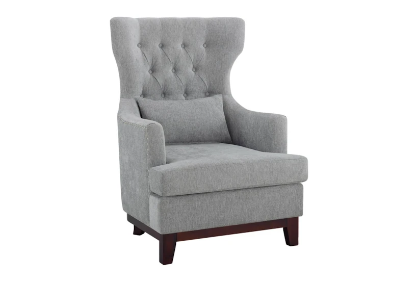 Lapis Light Grey Accent Chair - 360