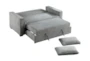 Fargo Grey 72" Convertible Sleeper Sofa Bed - Detail