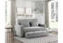 Fargo Grey 72" Convertible Sleeper Sofa Bed - Room