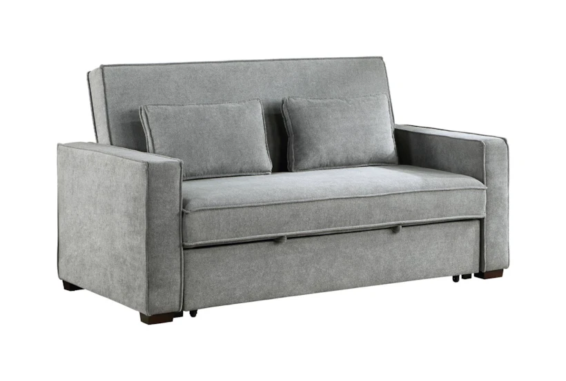 Fargo Grey 72" Convertible Sleeper Sofa Bed - 360