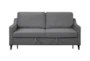 Orina Dark Grey 72" Convertible Sleeper Sofa Bed - Front