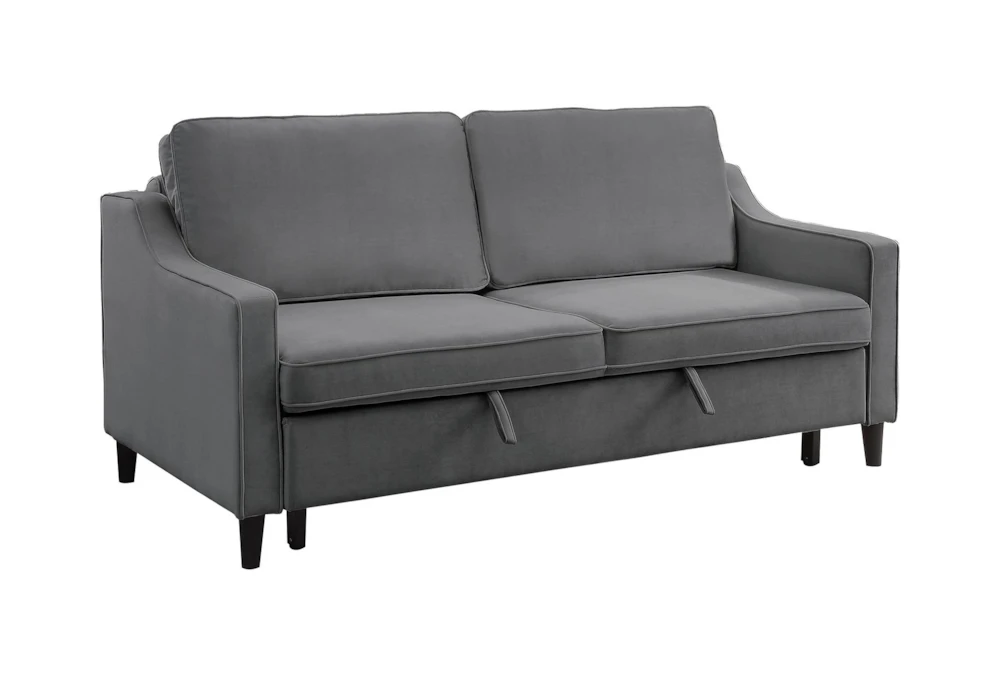 Orina Dark Grey 72" Convertible Sleeper Sofa Bed