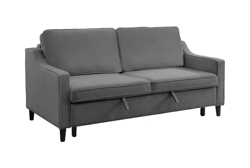 Orina Dark Grey 72" Convertible Sleeper Sofa Bed - 360