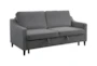 Orina Dark Grey 72" Convertible Sleeper Sofa Bed - Signature