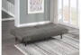 Dunstan Dark Grey 80" Convertible Sleeper Sofa Bed - Room